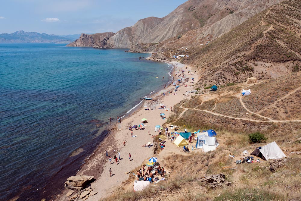 Прогулка по пляжам летнего Орджоникидзе (27) Крым, поселок Орджоникидзе (Феодосия), пляжи - лето 2011 года (27)